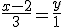 \frac{x-2}{3}=\frac{y}{1}