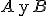 A \begin{verbatim} y \end{verbatim} B