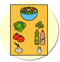 Esta imagen muestra un dibujo para un juego de cartas que contiene el ingrediente extra