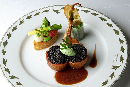 Alta cocina Un plato elaborado de alta cocina.