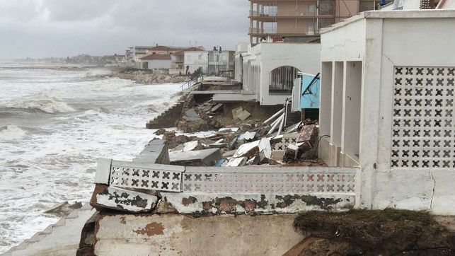 Daños en playa