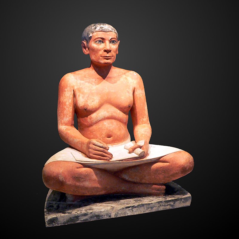 Escriba sentado. Museo del Louvre