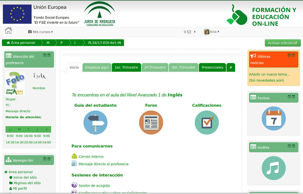 Aula de Idiomas