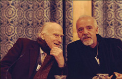 Paulo Coehlo and his friend