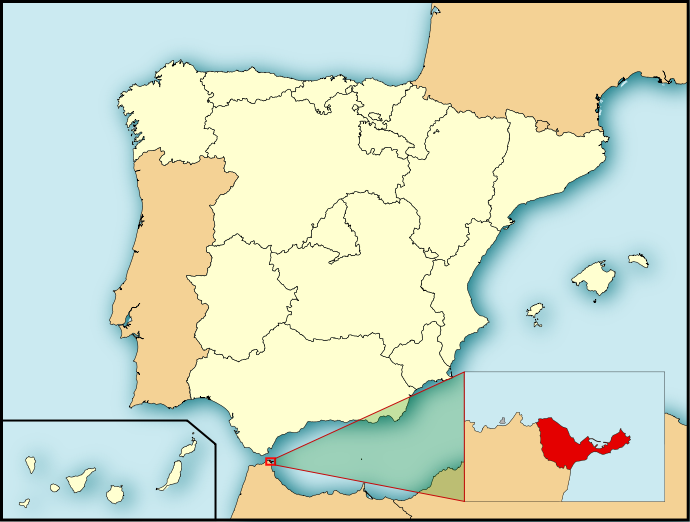 Localización de Ceuta
