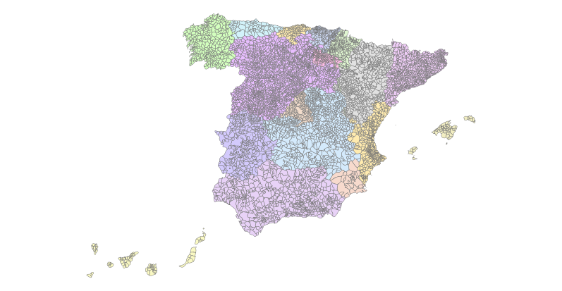 Los municipios españoles