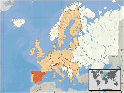 Mapa de Europa con España