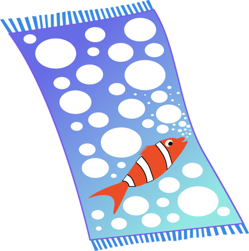  Ilustración de vector de toalla.