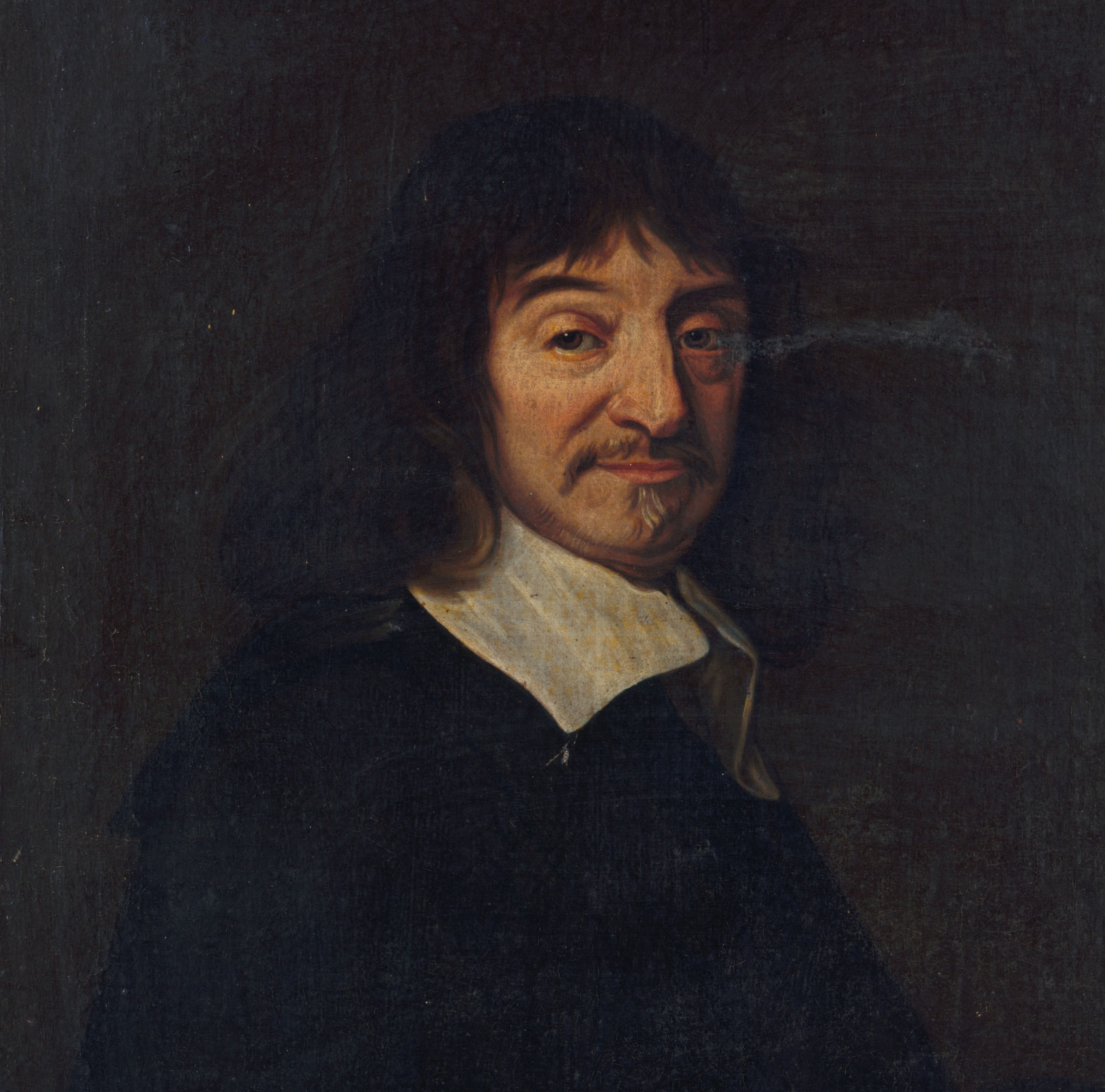 La imagen muestra al matemático Descartes