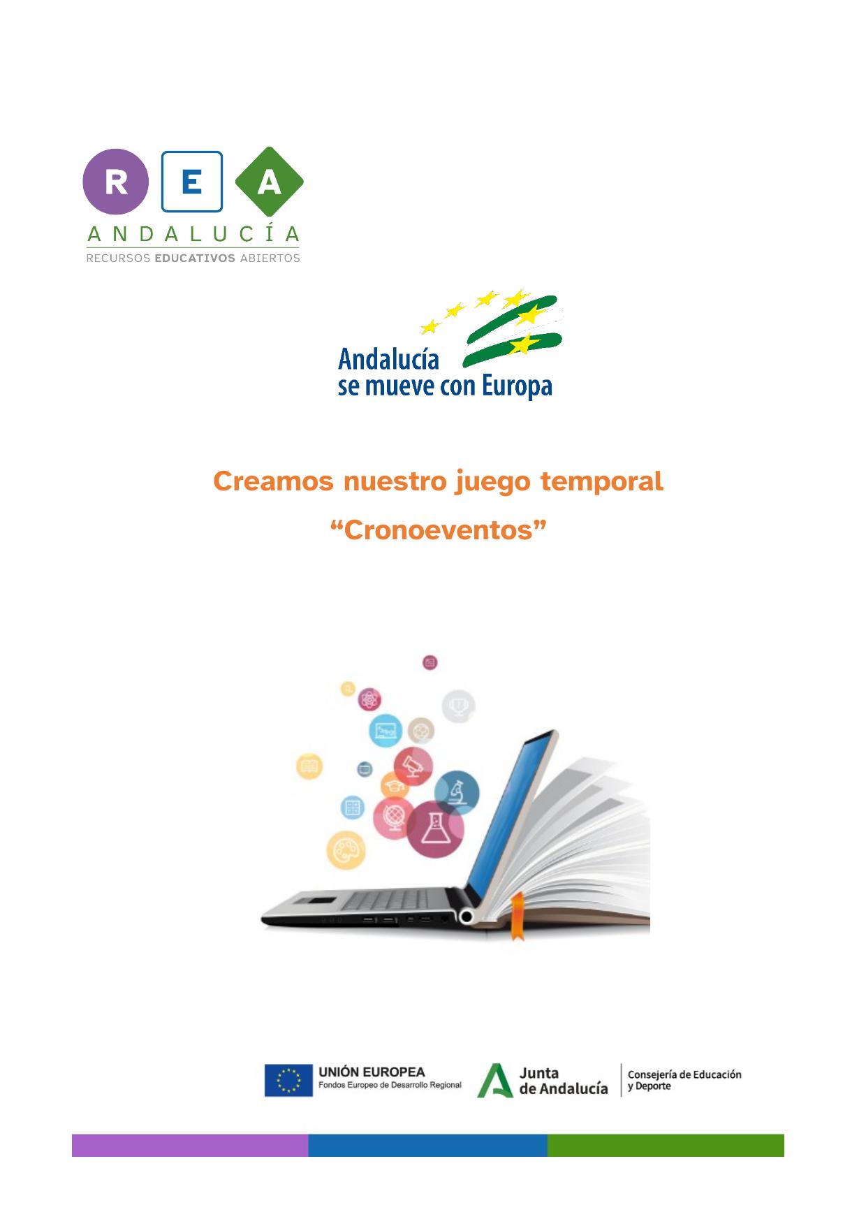 captura de pantalla de la primera página del documento PDF 'Creamos nuestro juego Cronoeventos'