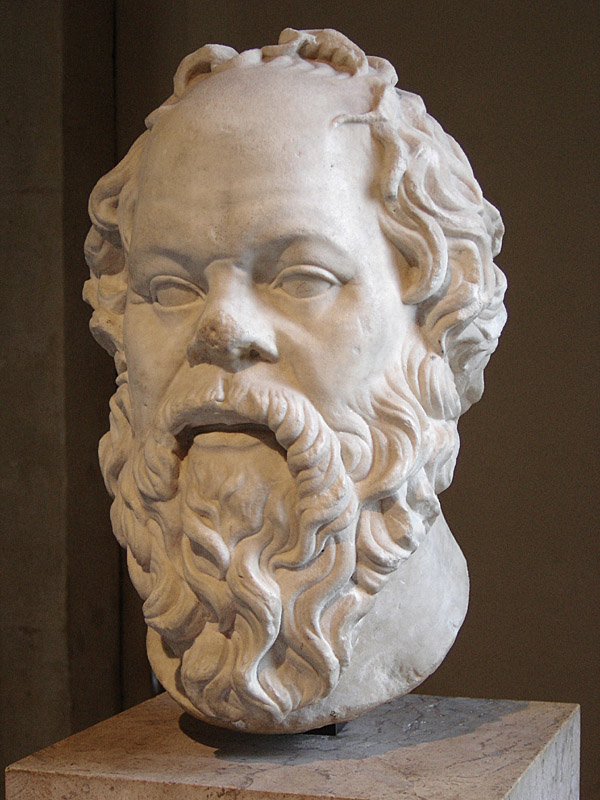 Busto de Sócrates en mármol