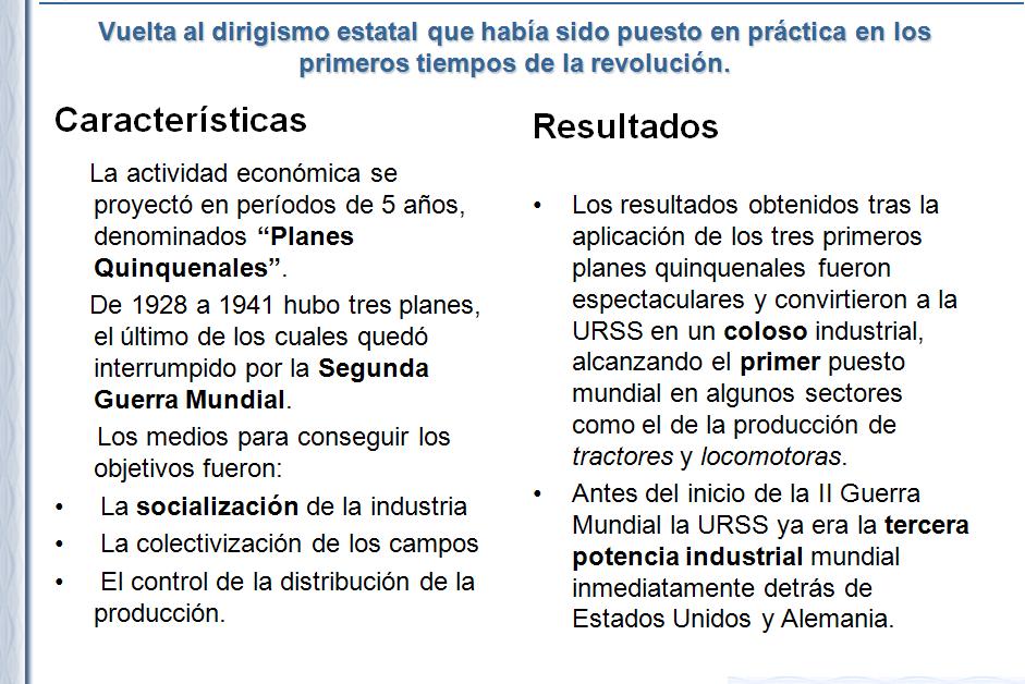 3. Se construye otro modelo, el soviético | HMC1-Tema : Europa se  tambalea: ¿Cómo se vuelve a la normalidad tras cuatro años de guerra?