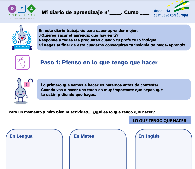 Accede al recurso My Learning diary