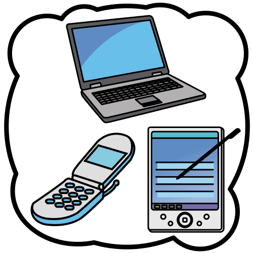 Un ordenador, un móvil y una tableta