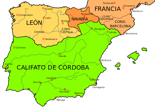 Califato de Córdoba hacia el año 1000
