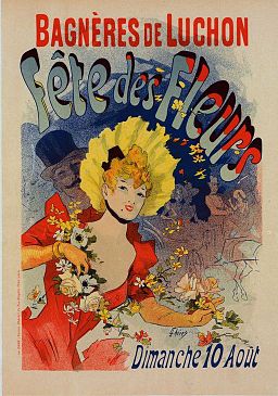 Chéret. Fiesta y flores, 1893