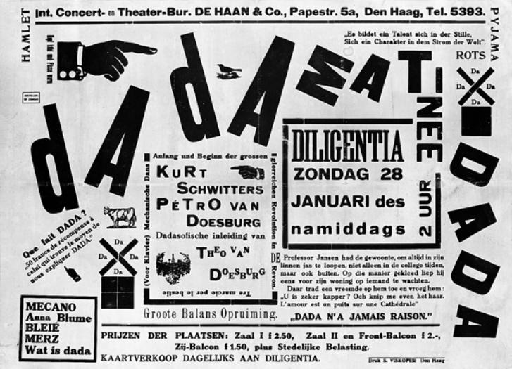 Cartel de la revista Dadá de 1923