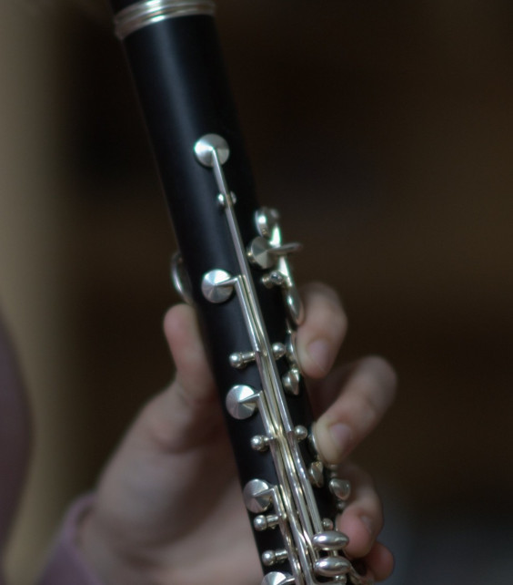 En la imagen puedes ver parte de un plano detalle en el que se ve parte de una flauta