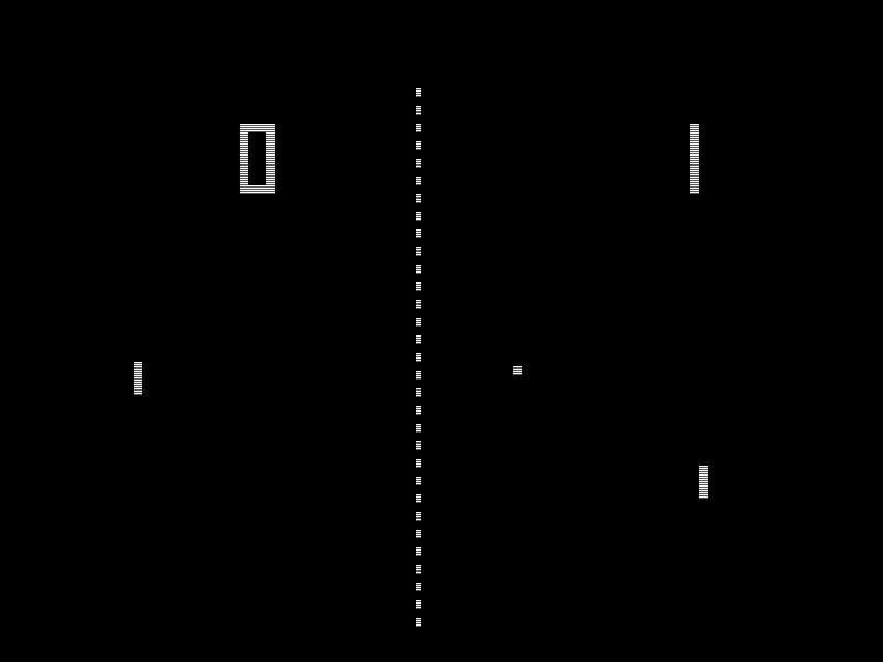 Imagen que describe el juego Pong