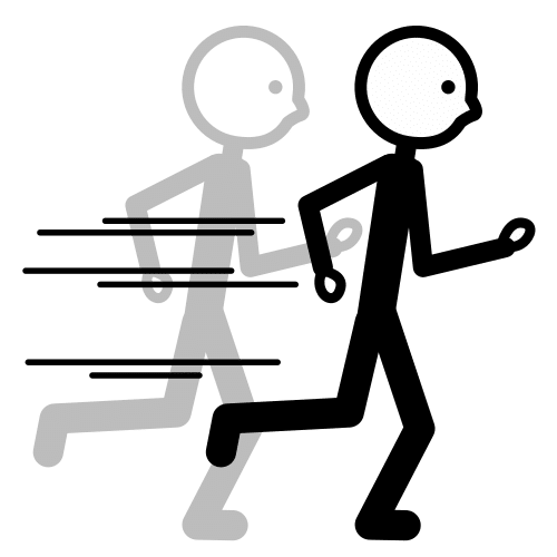Imagen que representa la velocidad de una persona corriendo