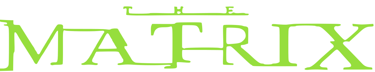 Logo de la película de ciencia ficción Matrix