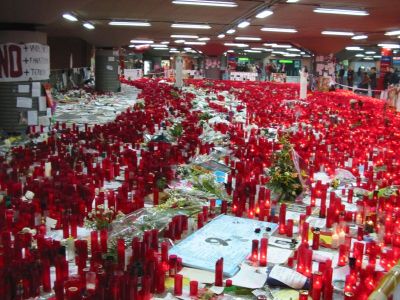 Velas en homenaje a las víctimas de Atocha el 11M