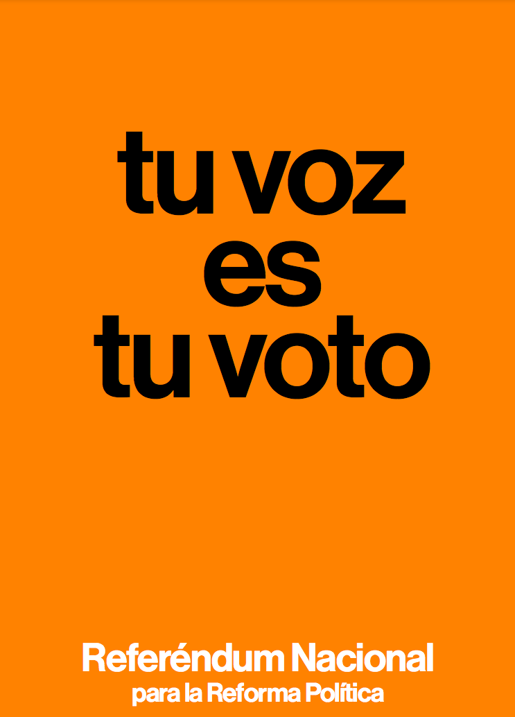 Cartel institucional Referéndum Reforma Política