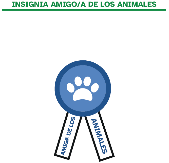 Insignia Amigo/a de los animales