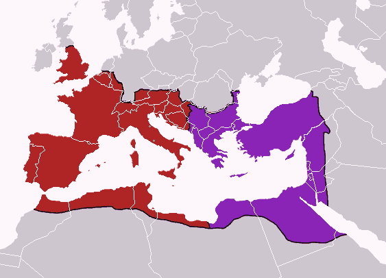 División Imperio romano