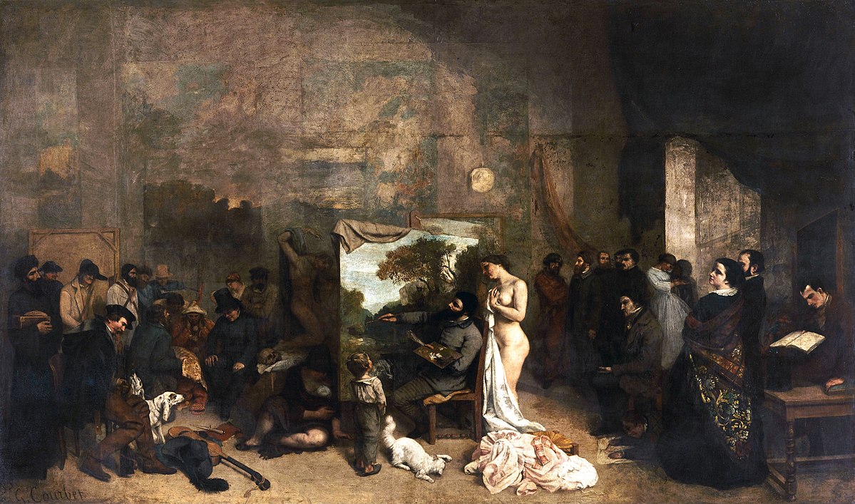 El taller. Courbet. 1855