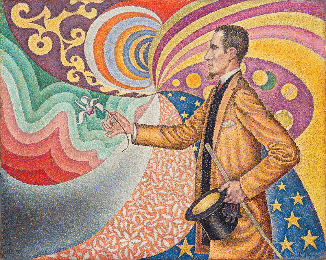 Retrato de Félix Feneón. Signac. 1890