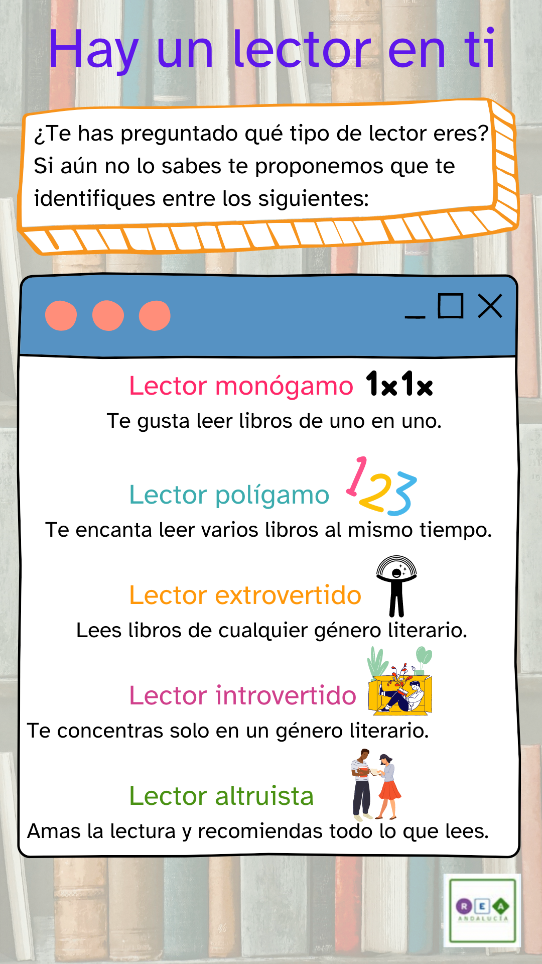 La imagen muestra la infografía libros, tus mejores amigos 5
