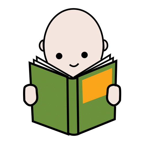 La imagen muestra el pictograma leer donde se muestra una persona mirando un libro que sujeta con sus manos