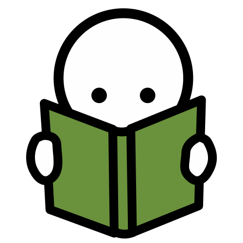 La imagen muestra el pictograma leer donde se oberva una persona con un libro entre sus manos