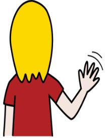 La imagen muestra a una persona de espaldas moviendo la mano en forma de despedida.