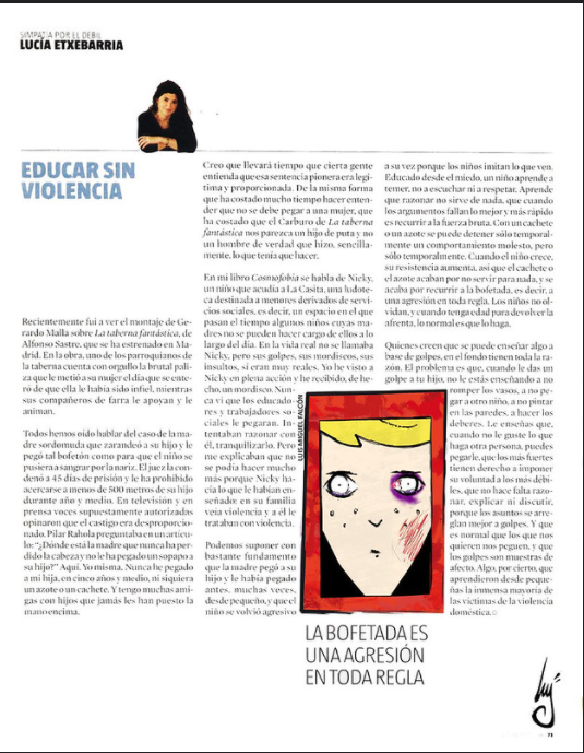 artículo de opinión.
