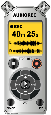Imagen de una grabadora de sonido.