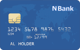 La imagen muestra una tarjeta de crédito