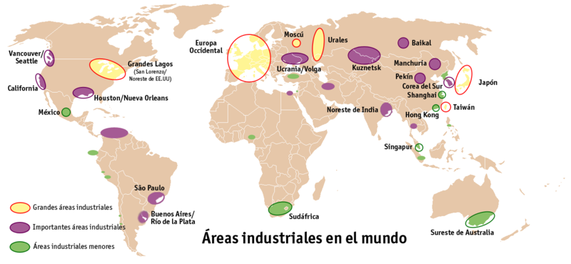 Áreas industriales en el mundo