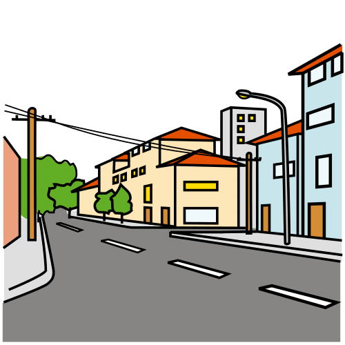 En la imagen aparece un pictograma que representa una calle