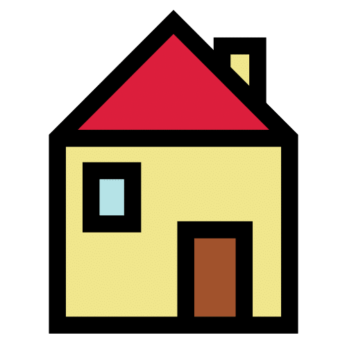 En la imagen aparece un pictograma que representa una casa