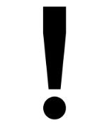 La imagen muestra un signo de exclamación.