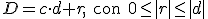 D = c \cdot d + r , \ \begin{verbatim}con\end{verbatim} \ 0\leq\mid{r}\mid\leq\mid{d}\mid\