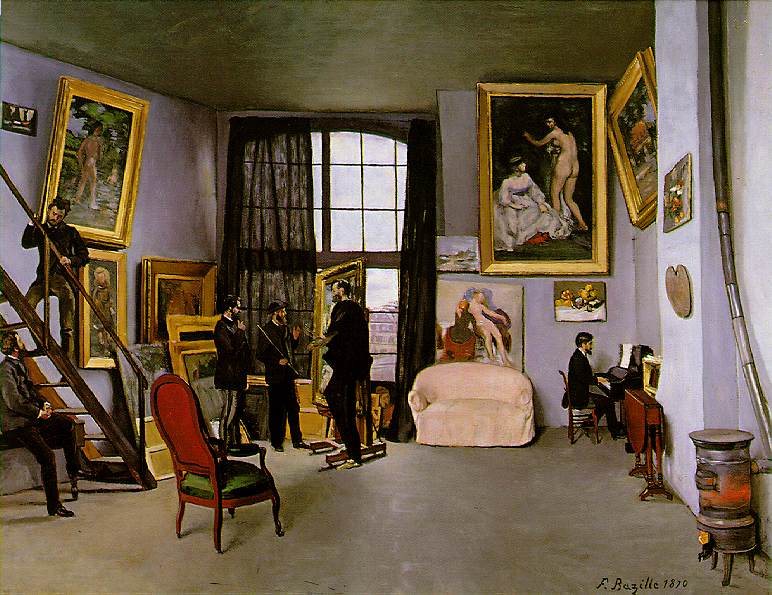 Bazille, El taller de Bazille, 1870