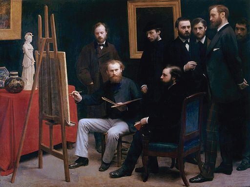 H. Fantin Latour. Un taller en Batignolles, 1870