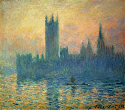 Monet. El parlamento de Westminster