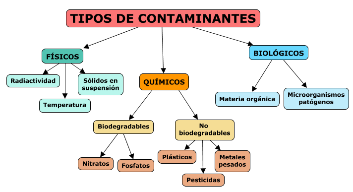 Tipos de contaminantes