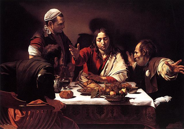 Los Discípulos de Emaús. Caravaggio