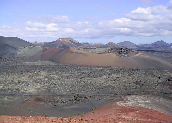 Paisaje volcánico, parque de Timanaya (Lanzarote)