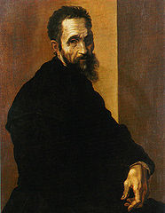 Jacopino del Conte. Retrato de Miguel Ángel a los 60 años